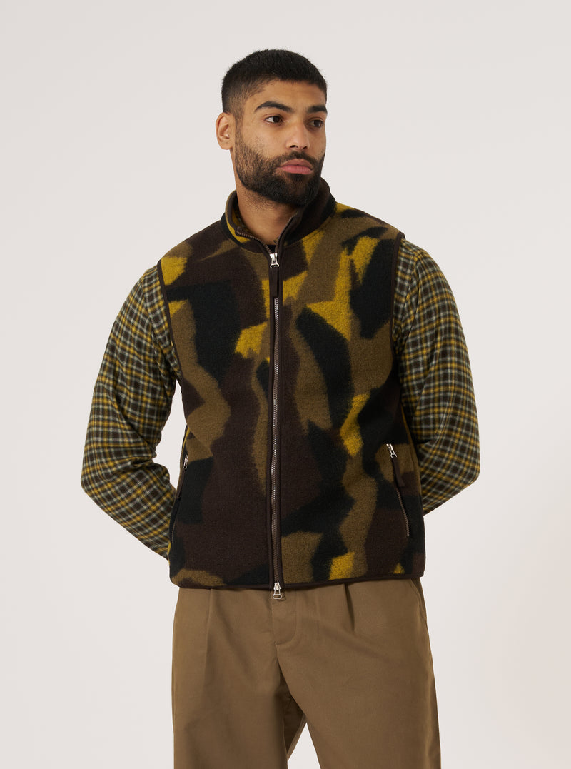 Camo Swede Fleece Climbing Gilet