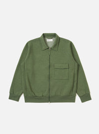 Green Recycled Cotton Blend Jersey Tyler Jacket