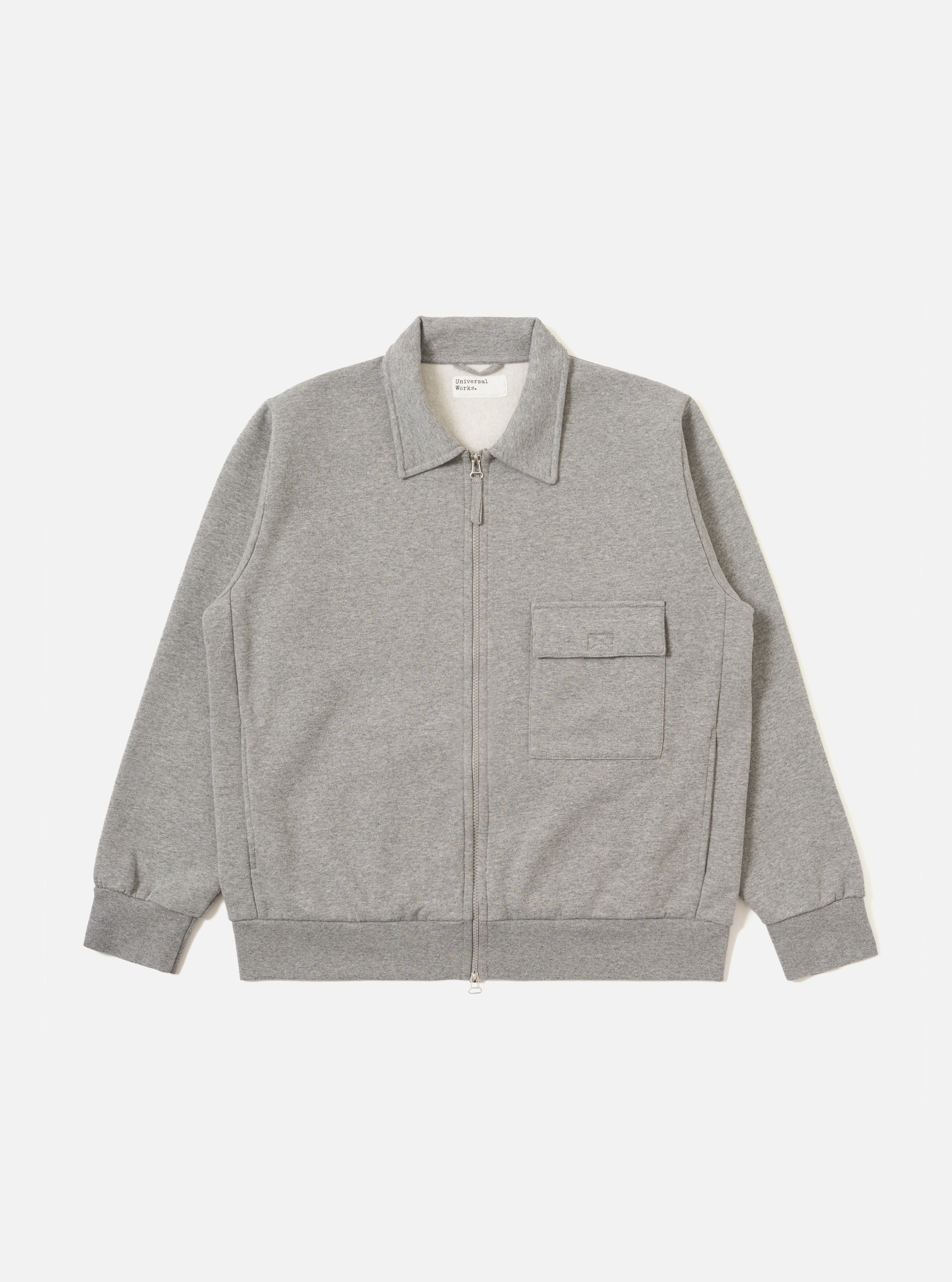 Grey Marl Recycled Cotton Blend Jersey Tyler Jacket