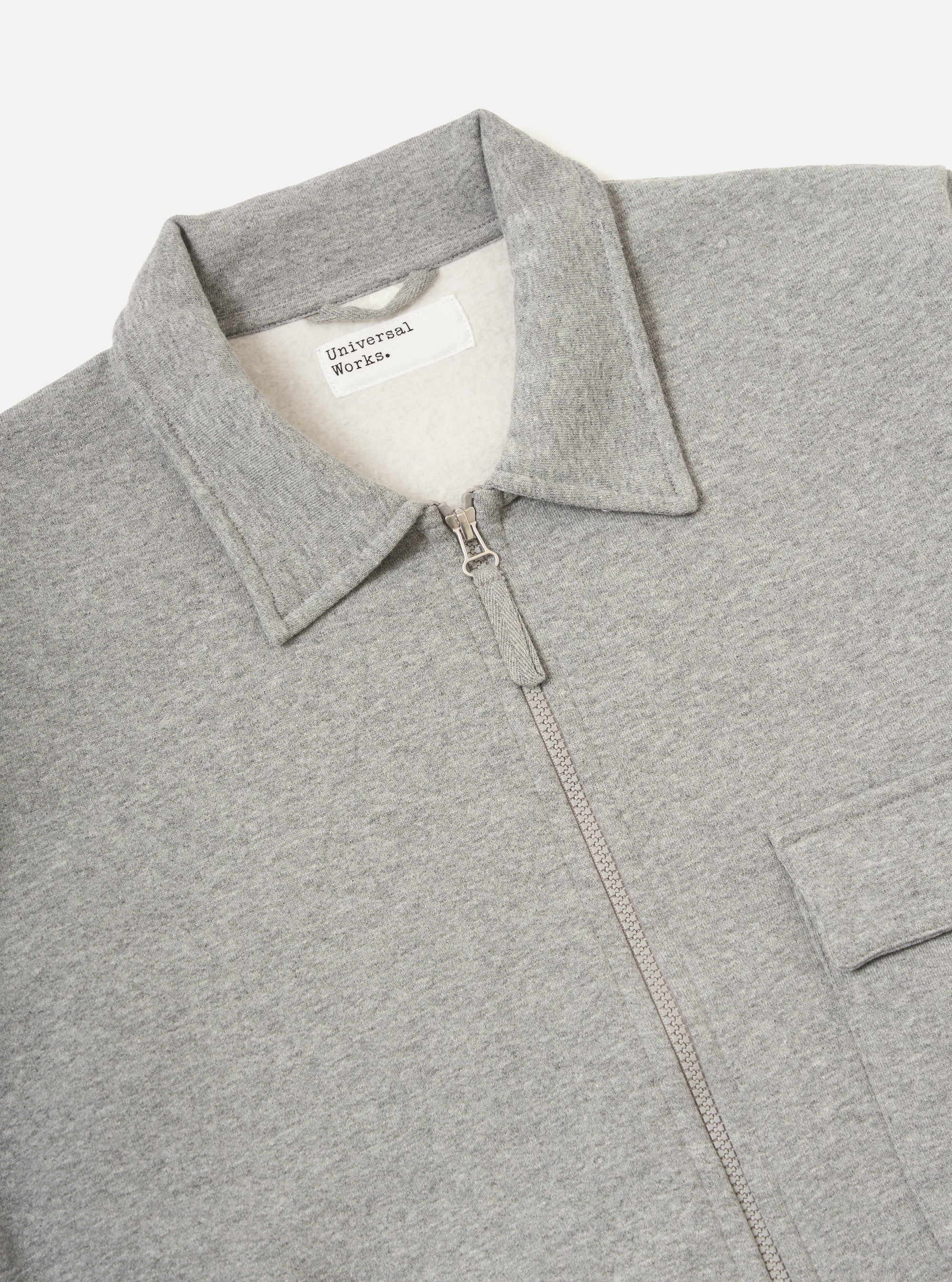 Grey Marl Recycled Cotton Blend Jersey Tyler Jacket