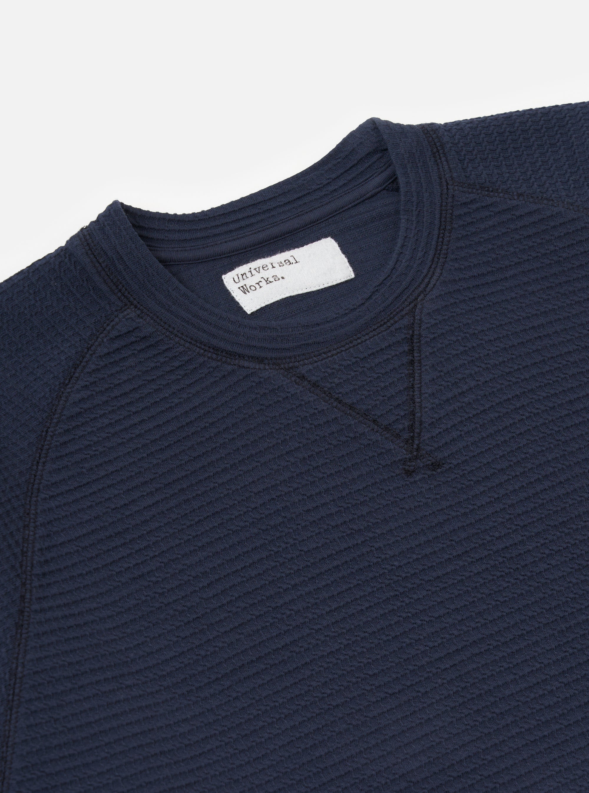 Navy Fantasy Interlock Mr K Crew Sweatshirt
