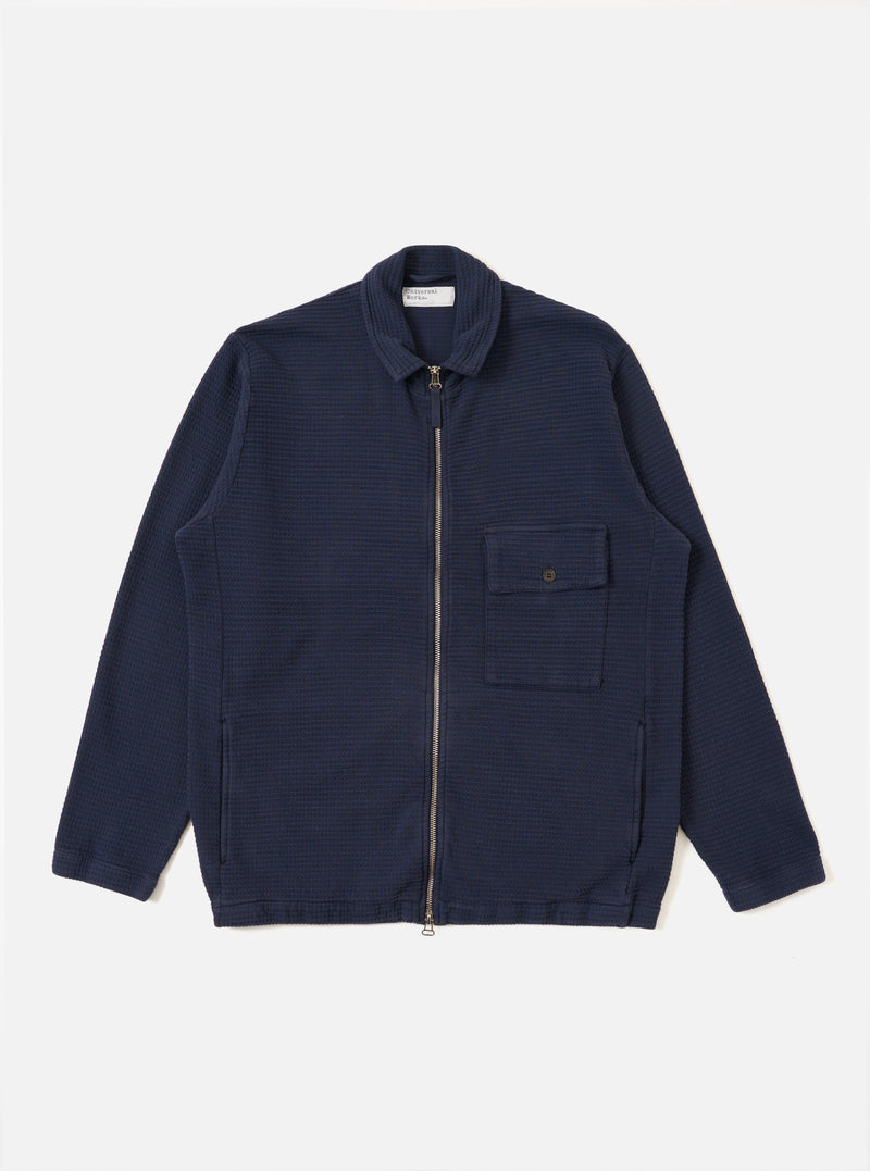 Navy Fantasy Interlock K Track Top