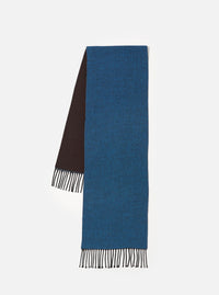 Light Blue/Brown Double Sided Scarf