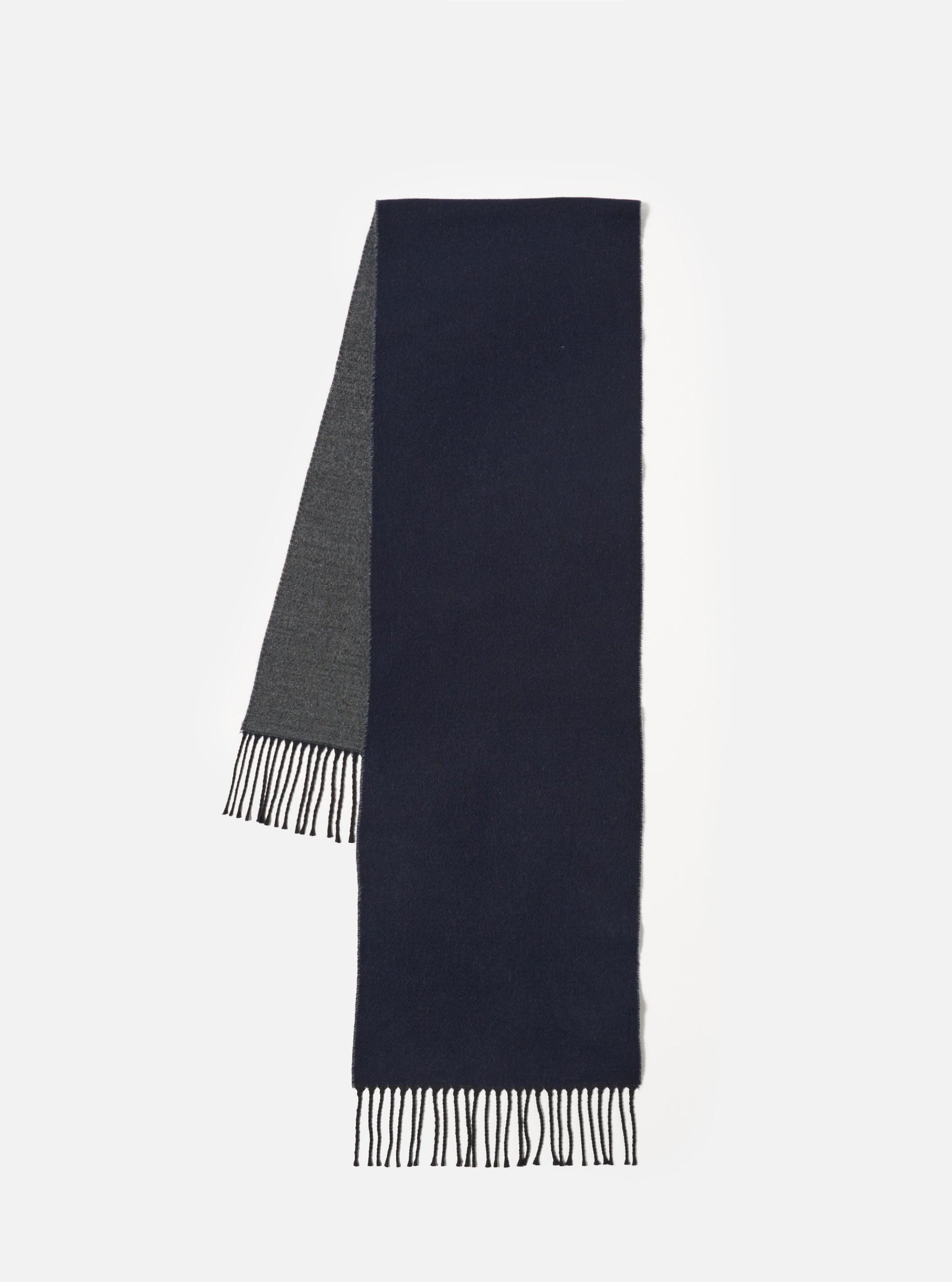 Navy/Mid Grey Double Sided Scarf