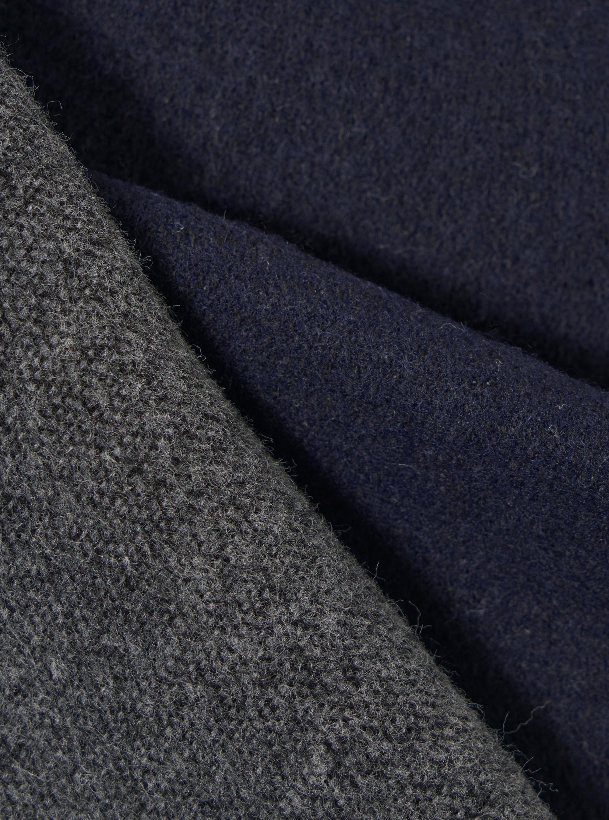 Navy/Mid Grey Double Sided Scarf