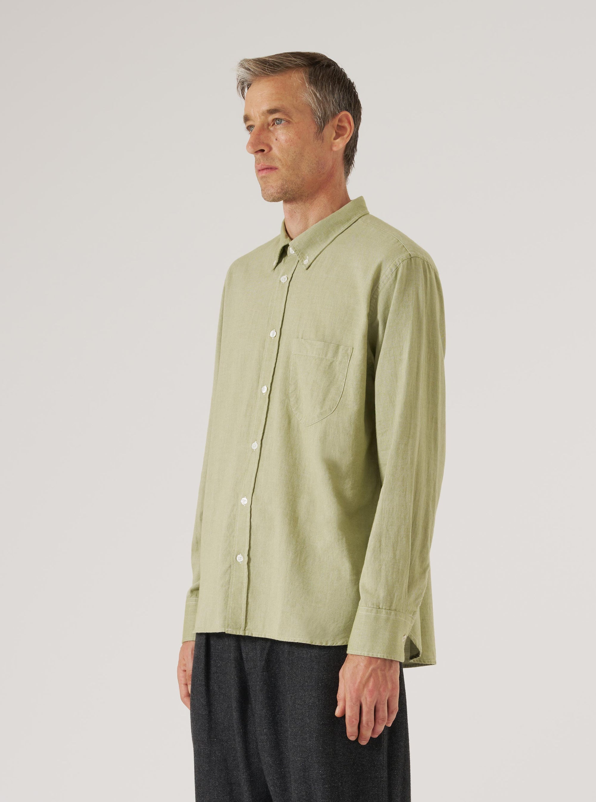 Green Neptune Cotton Lazy Day Shirt