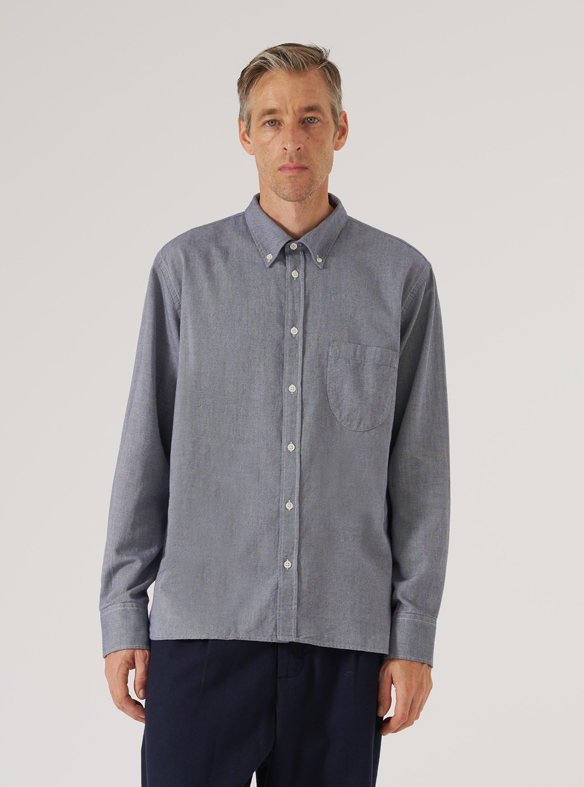 Navy Neptune Cotton Lazy Day Shirt