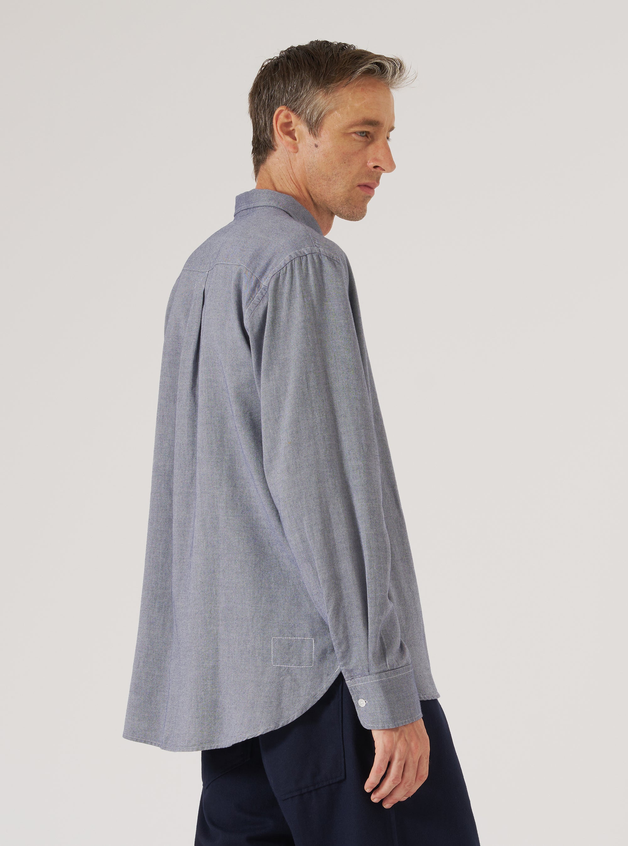 Navy Neptune Cotton Lazy Day Shirt