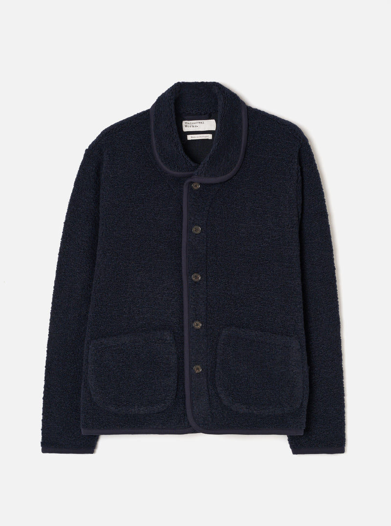 Navy Alvar Fleece Lancaster Jacket