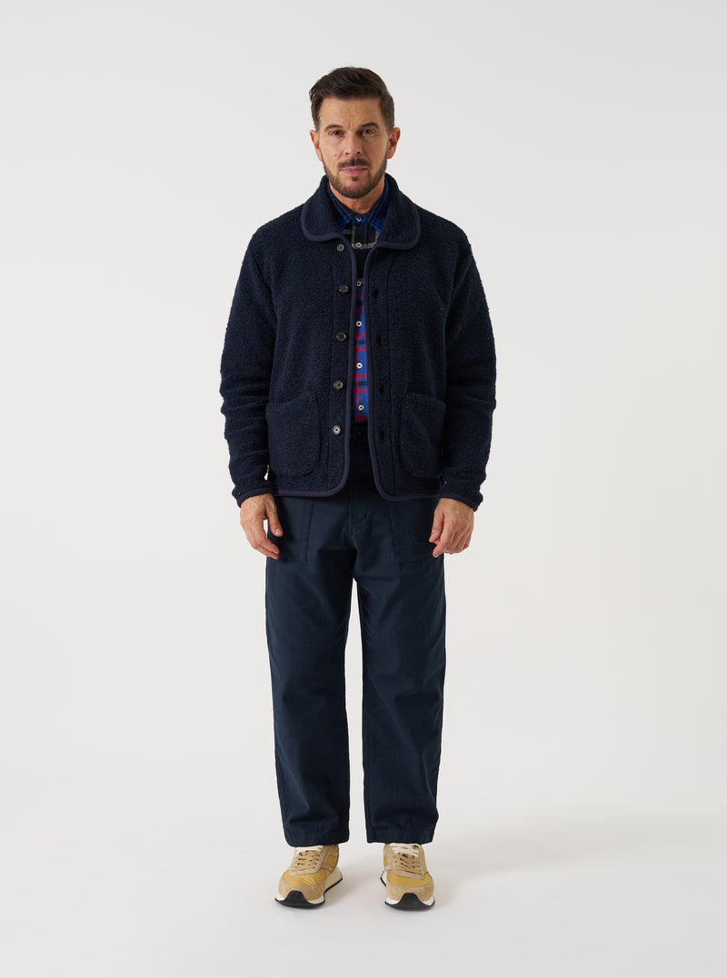 Navy Alvar Fleece Lancaster Jacket