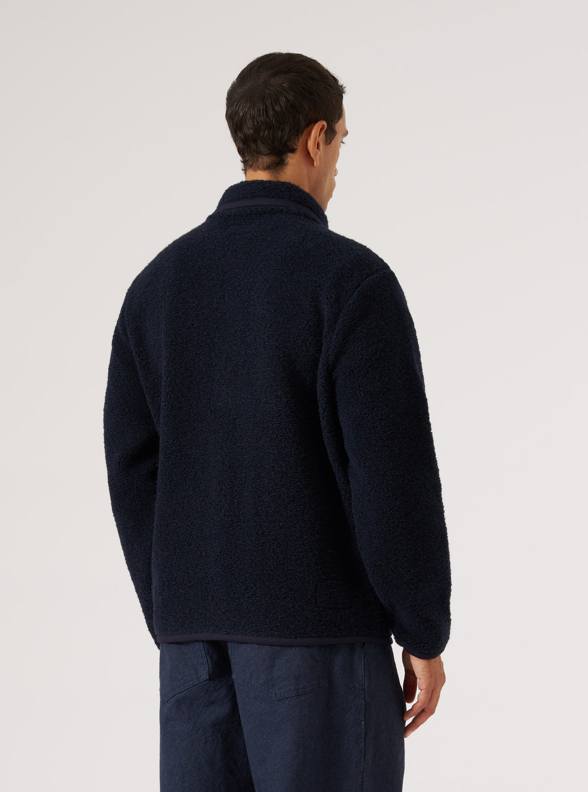 Navy Alvar Fleece Lancaster Jacket