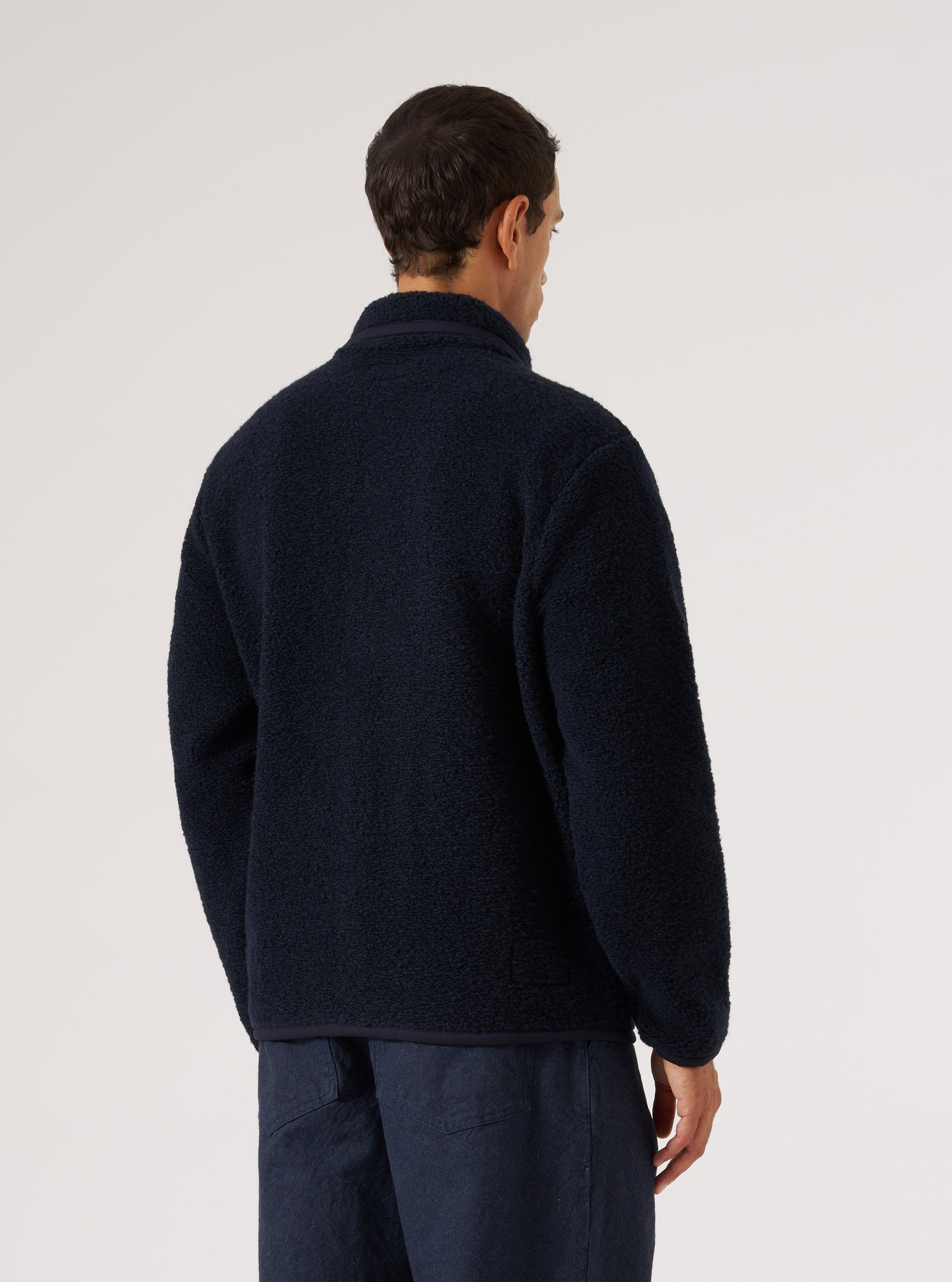 Navy Alvar Fleece Lancaster Jacket