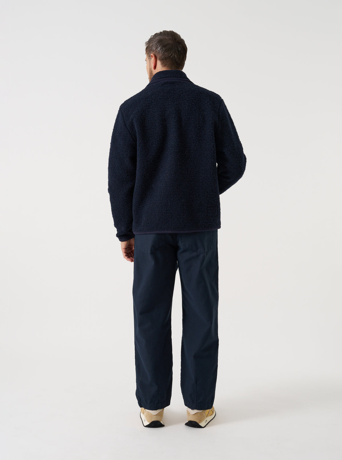 Navy Alvar Fleece Lancaster Jacket