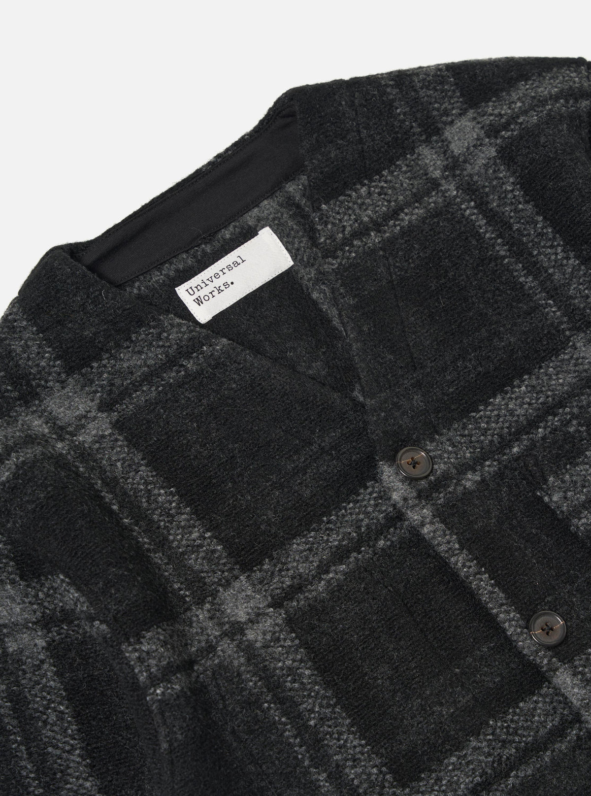 Grey Moh Check Fleece Cardigan