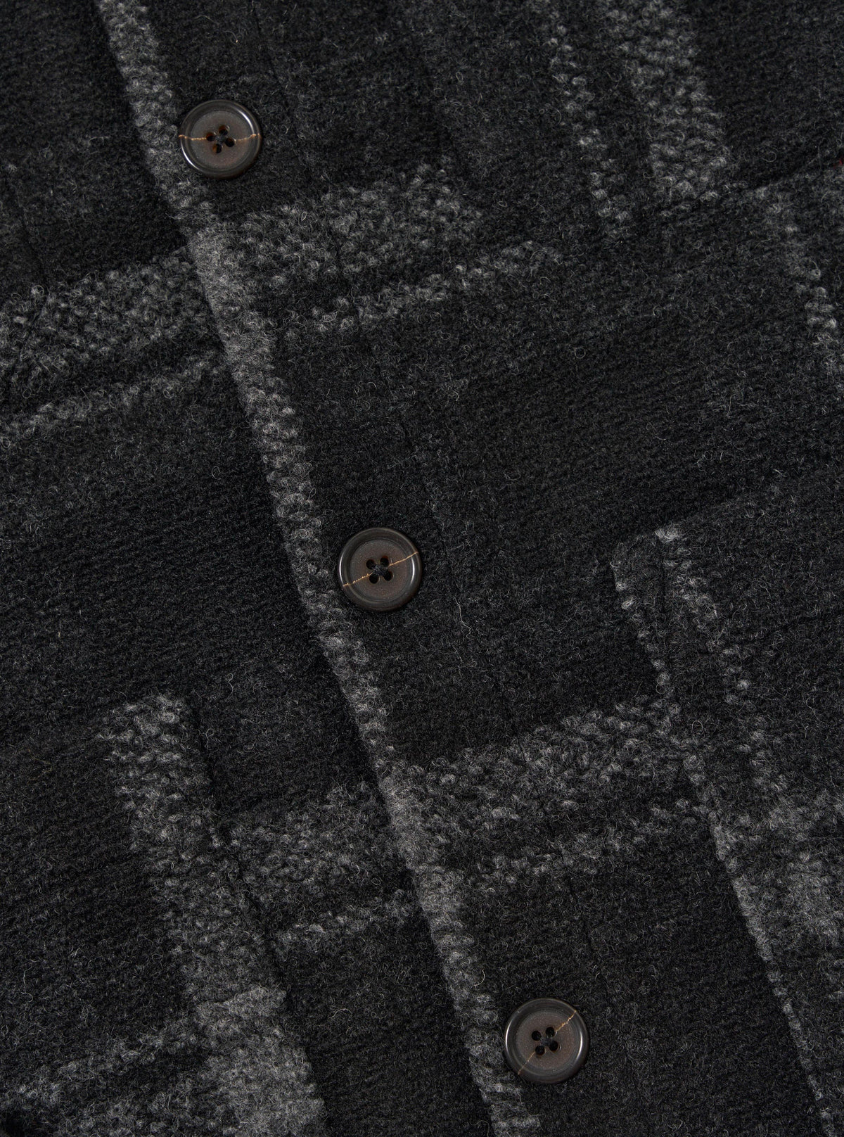 Grey Moh Check Fleece Cardigan