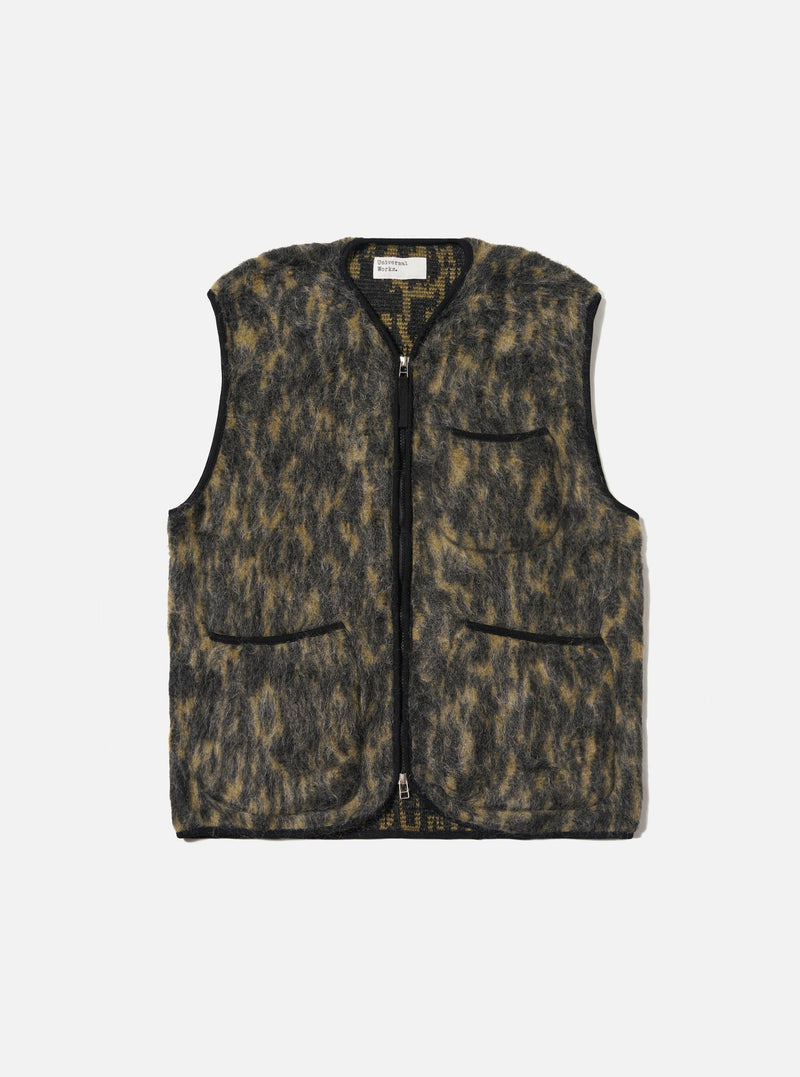 Charcoal Dolce Fleece Zip Gilet