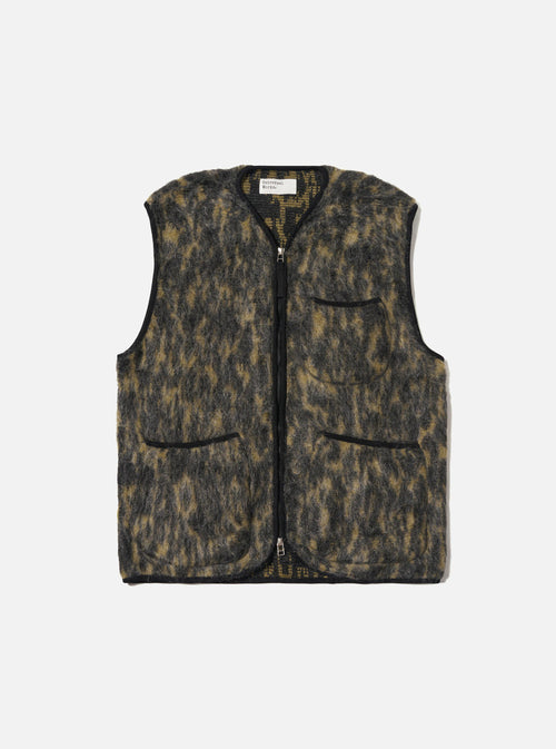 Charcoal Dolce Fleece Zip Gilet