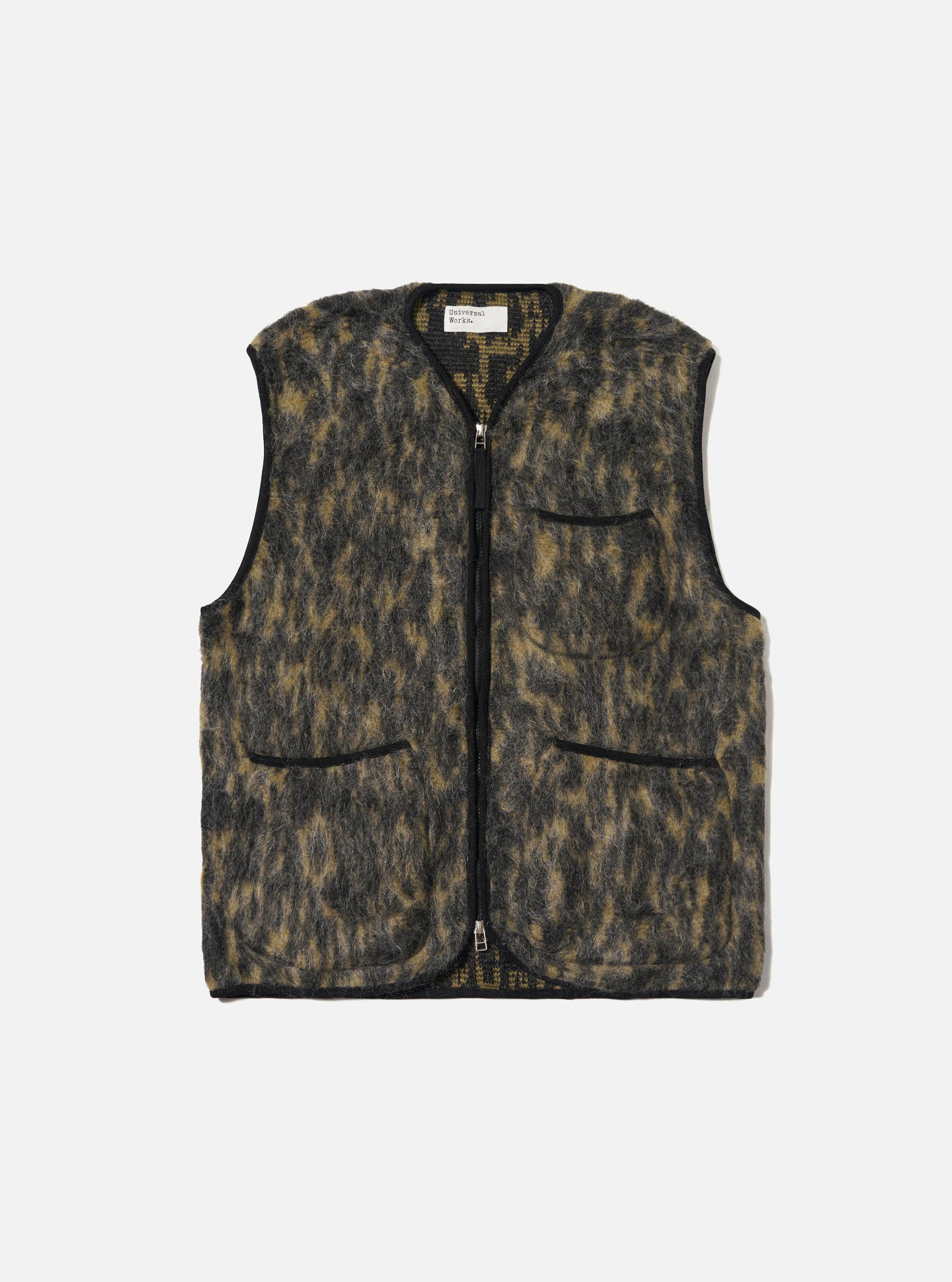 Charcoal Dolce Fleece Zip Gilet