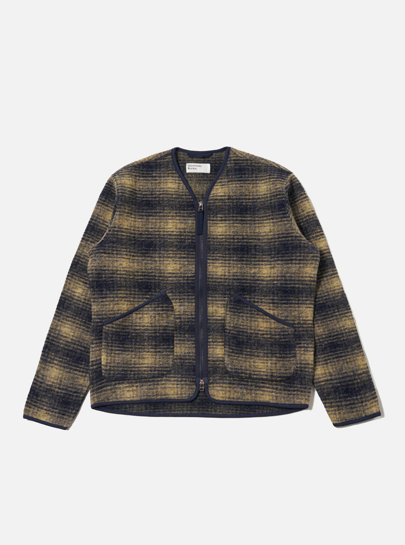 Navy Uist Fleece Zip Liner Jacket