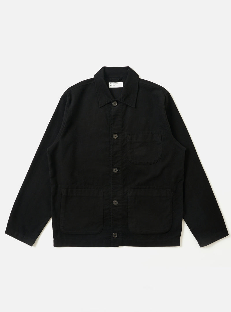Black Comfort Moleskin Field Jacket
