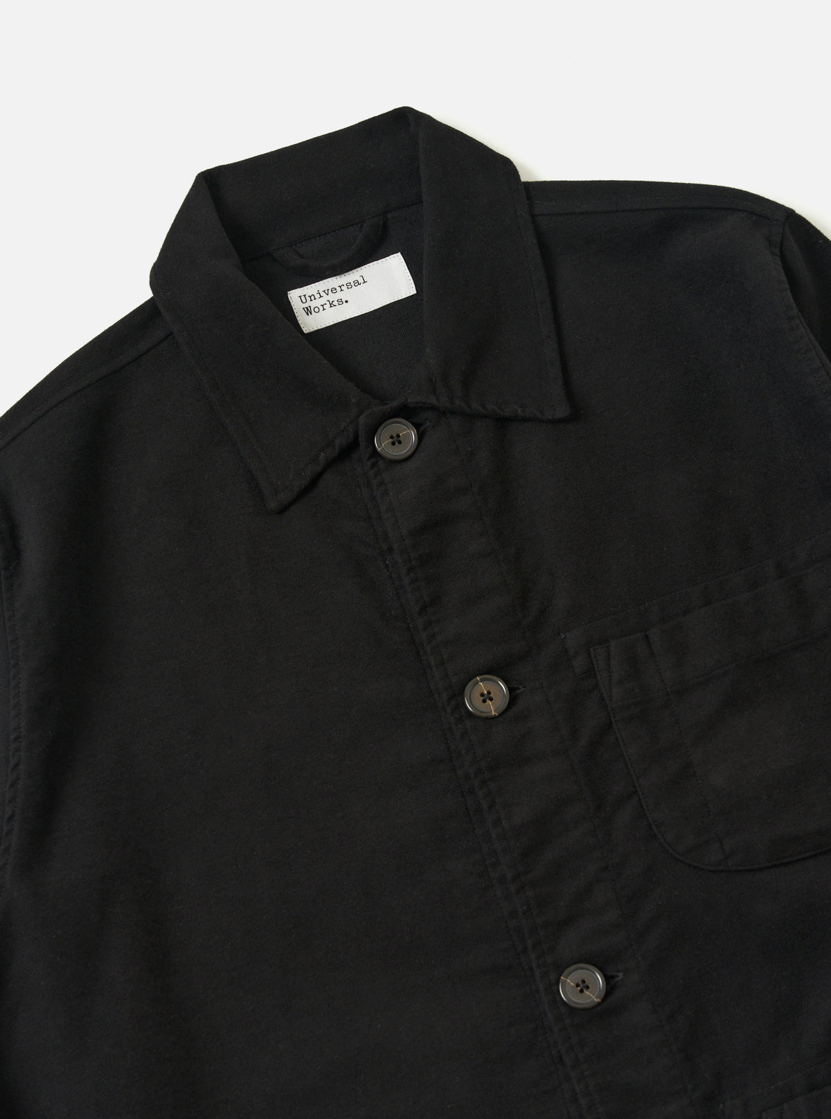 Black Comfort Moleskin Field Jacket