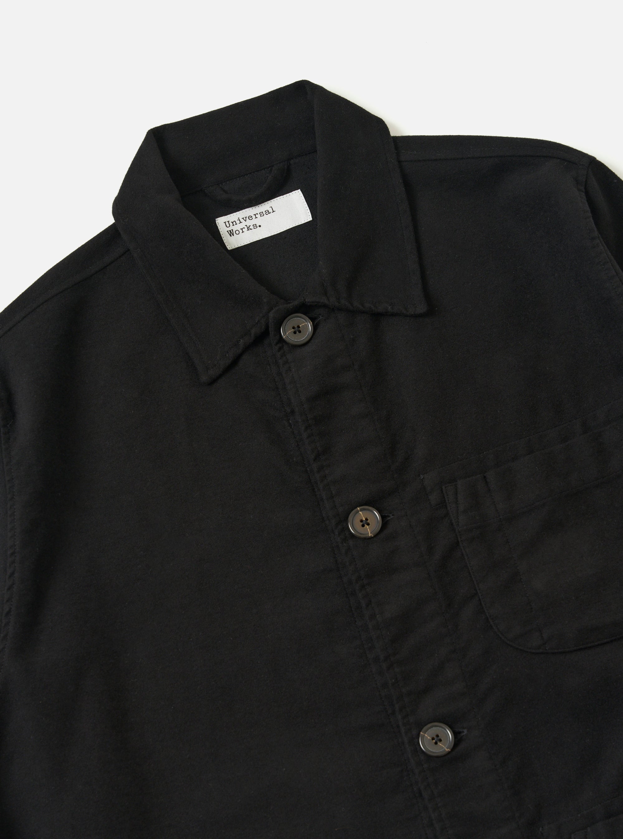 Black Comfort Moleskin Field Jacket