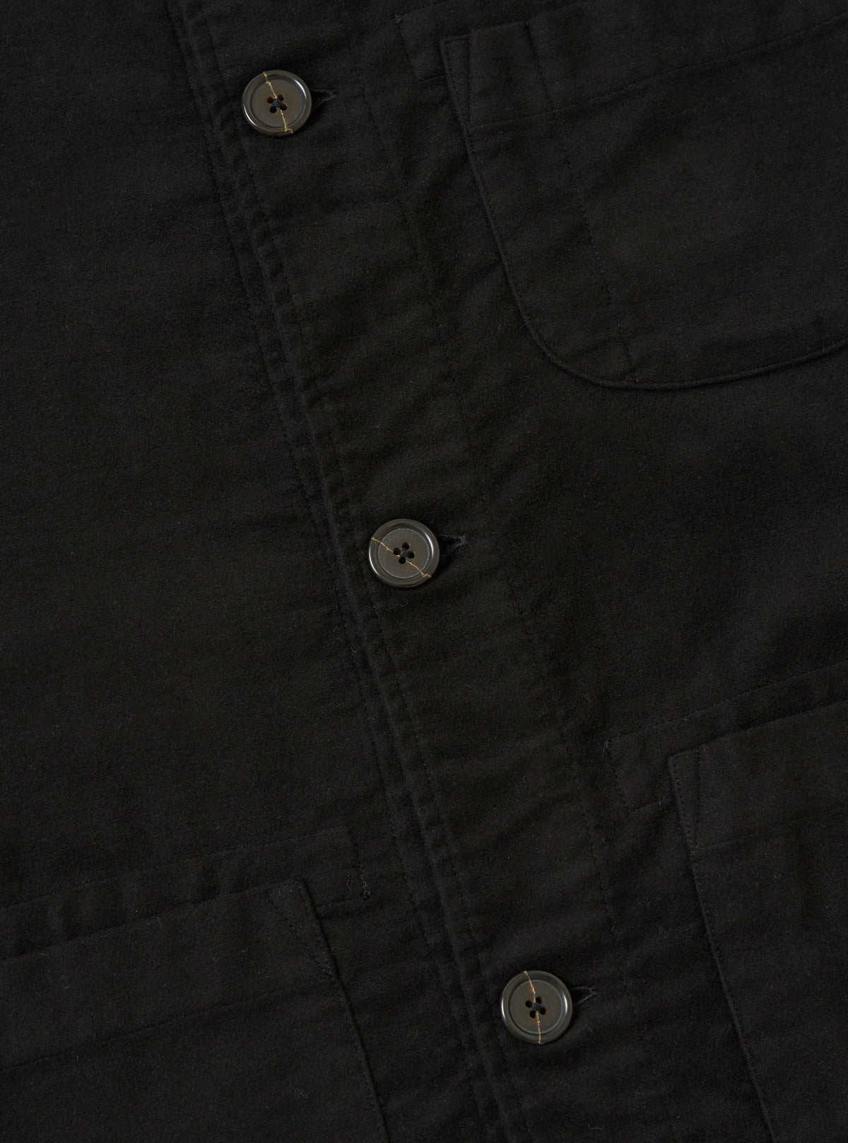 Black Comfort Moleskin Field Jacket