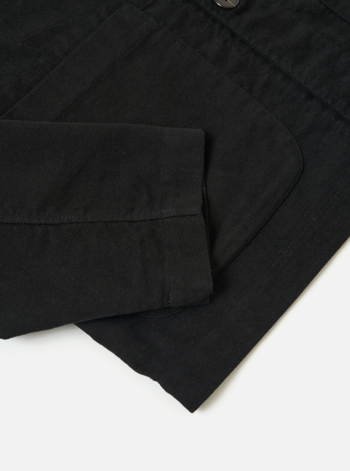 Black Comfort Moleskin Field Jacket
