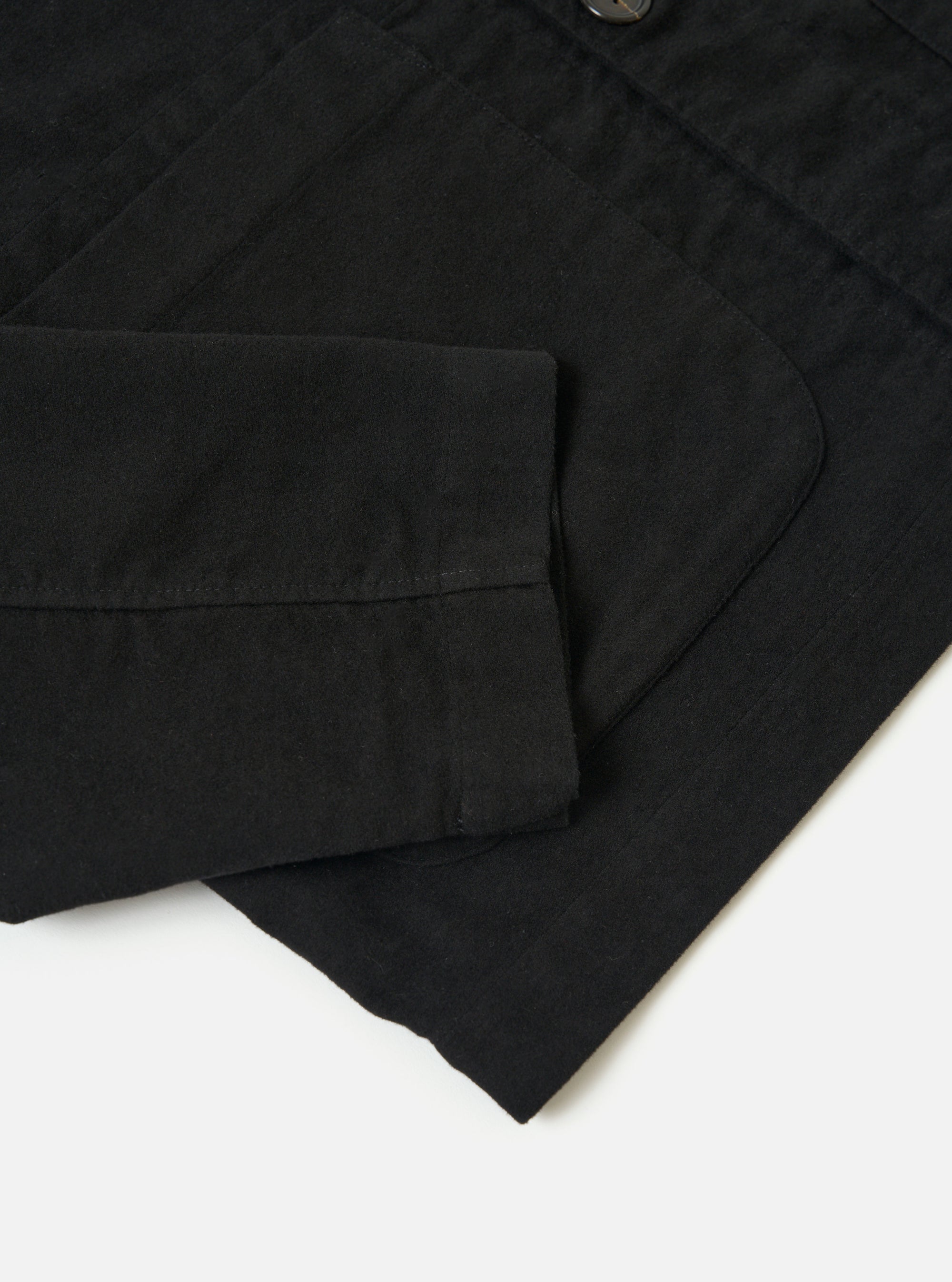 Black Comfort Moleskin Field Jacket
