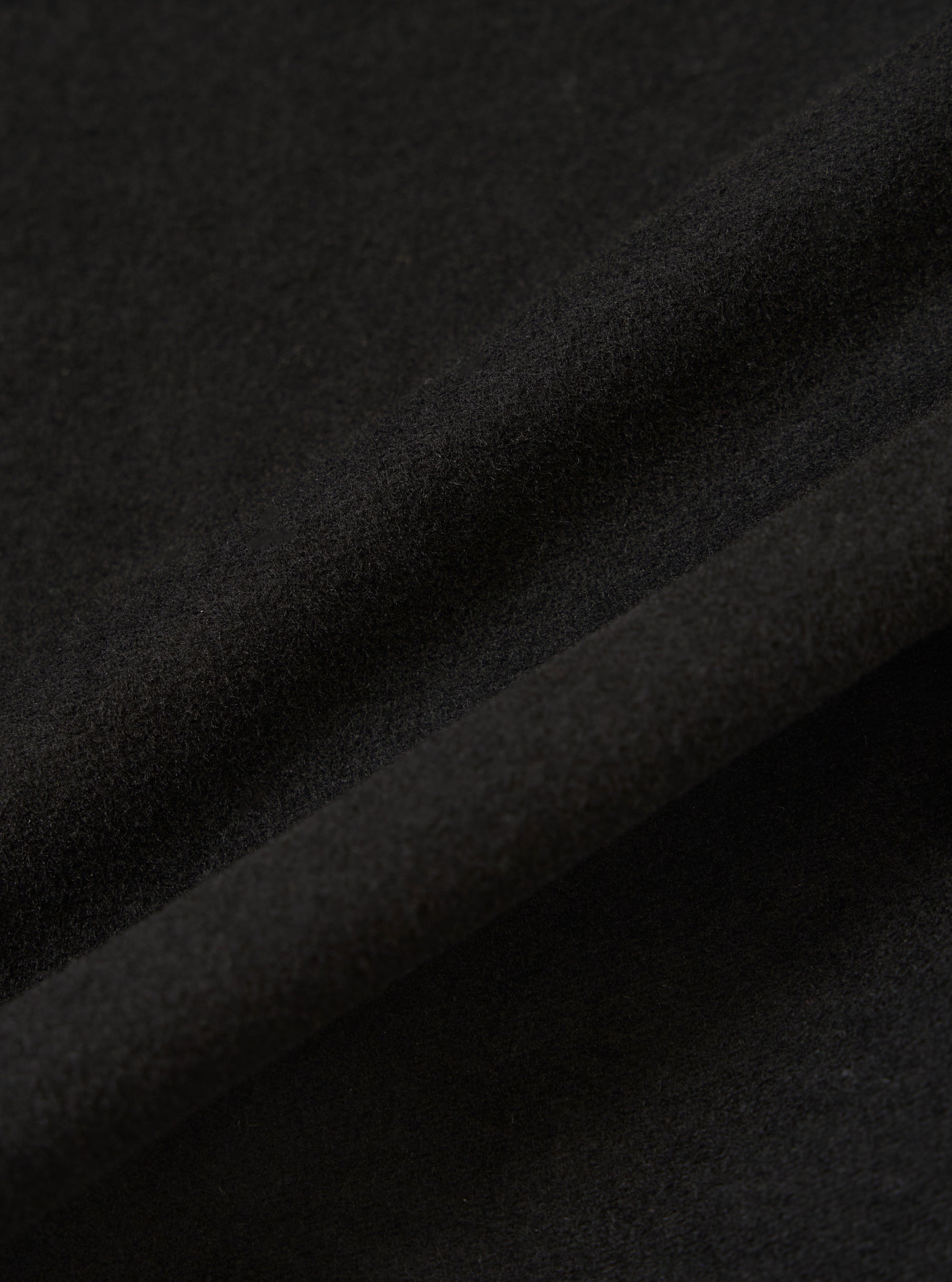 Black Comfort Moleskin Pleated Track Pant