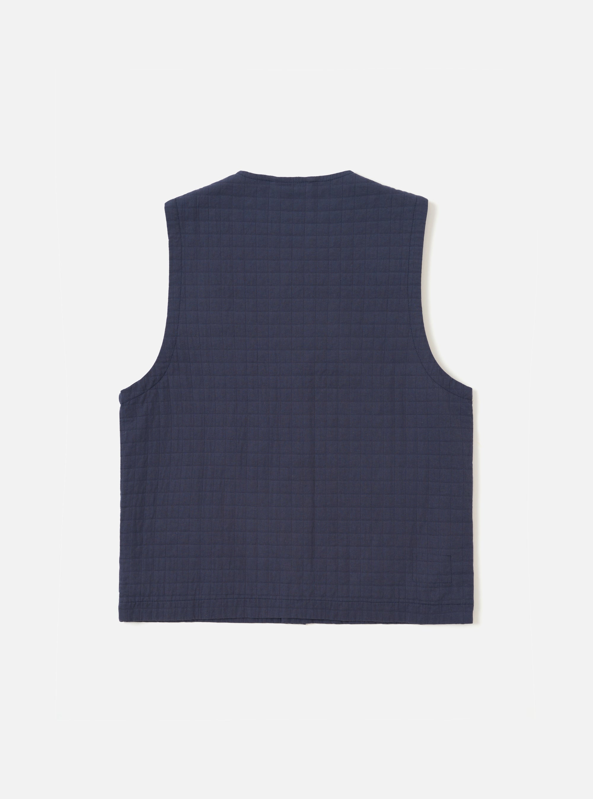 Navy Rahim Cotton Weekend Gilet