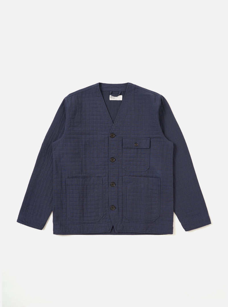 Navy Rahim Cotton Cabin Jacket