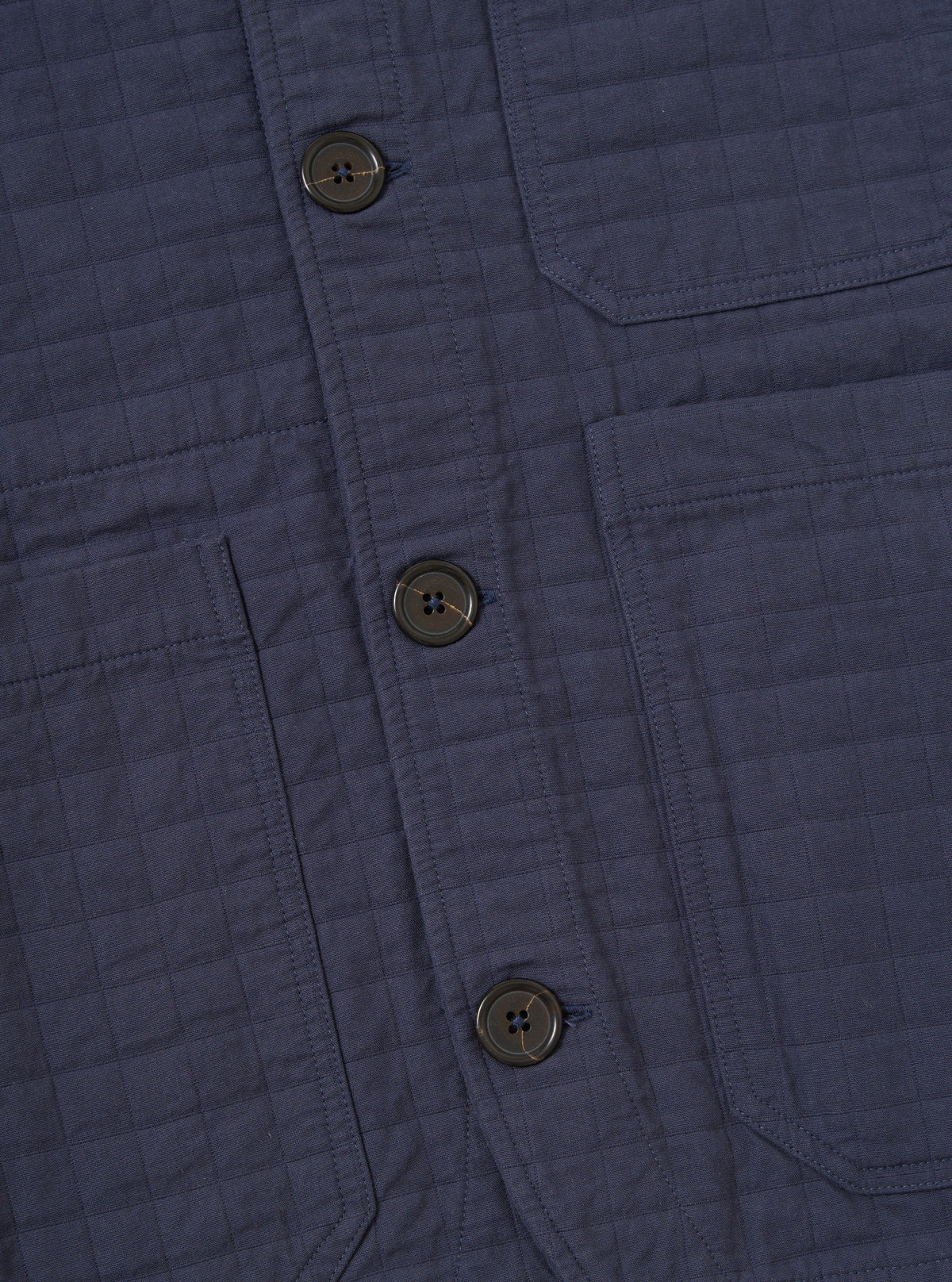 Navy Rahim Cotton Cabin Jacket