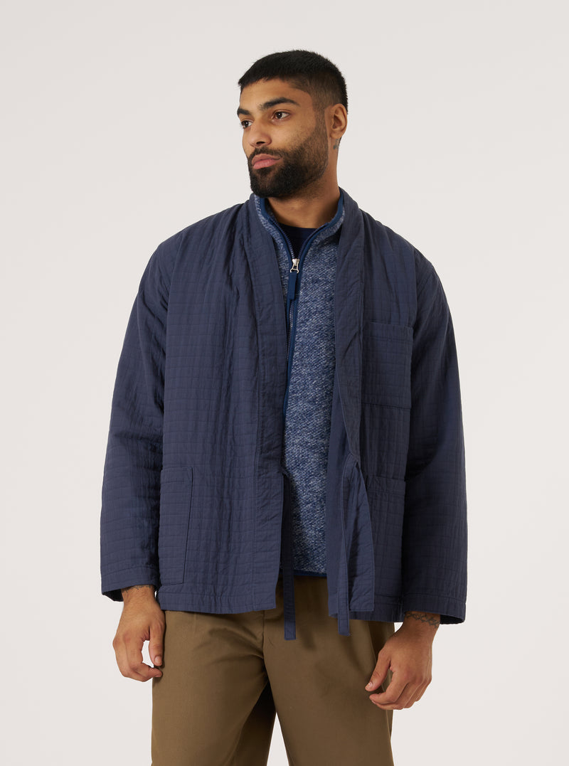 Navy Rahim Cotton Kyoto Work Jacket