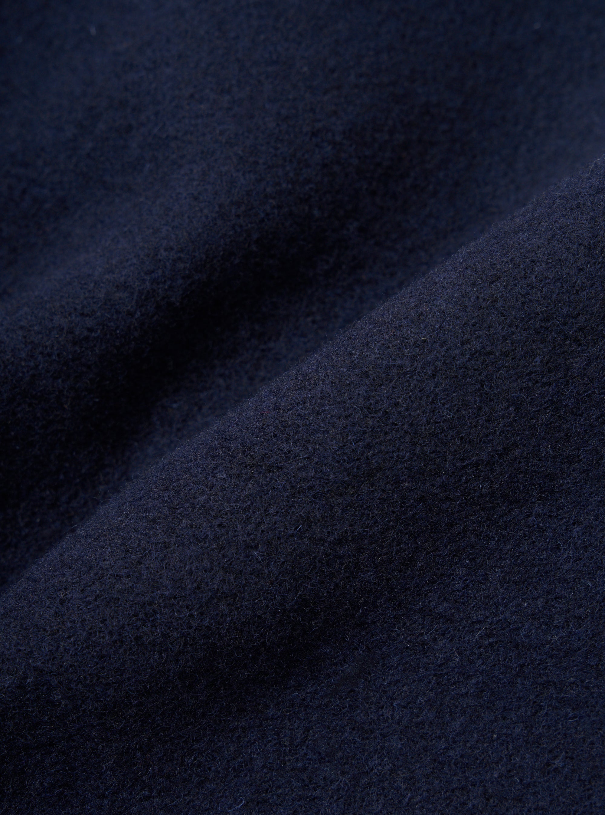 Navy Techno Melton Plain Field Jacket