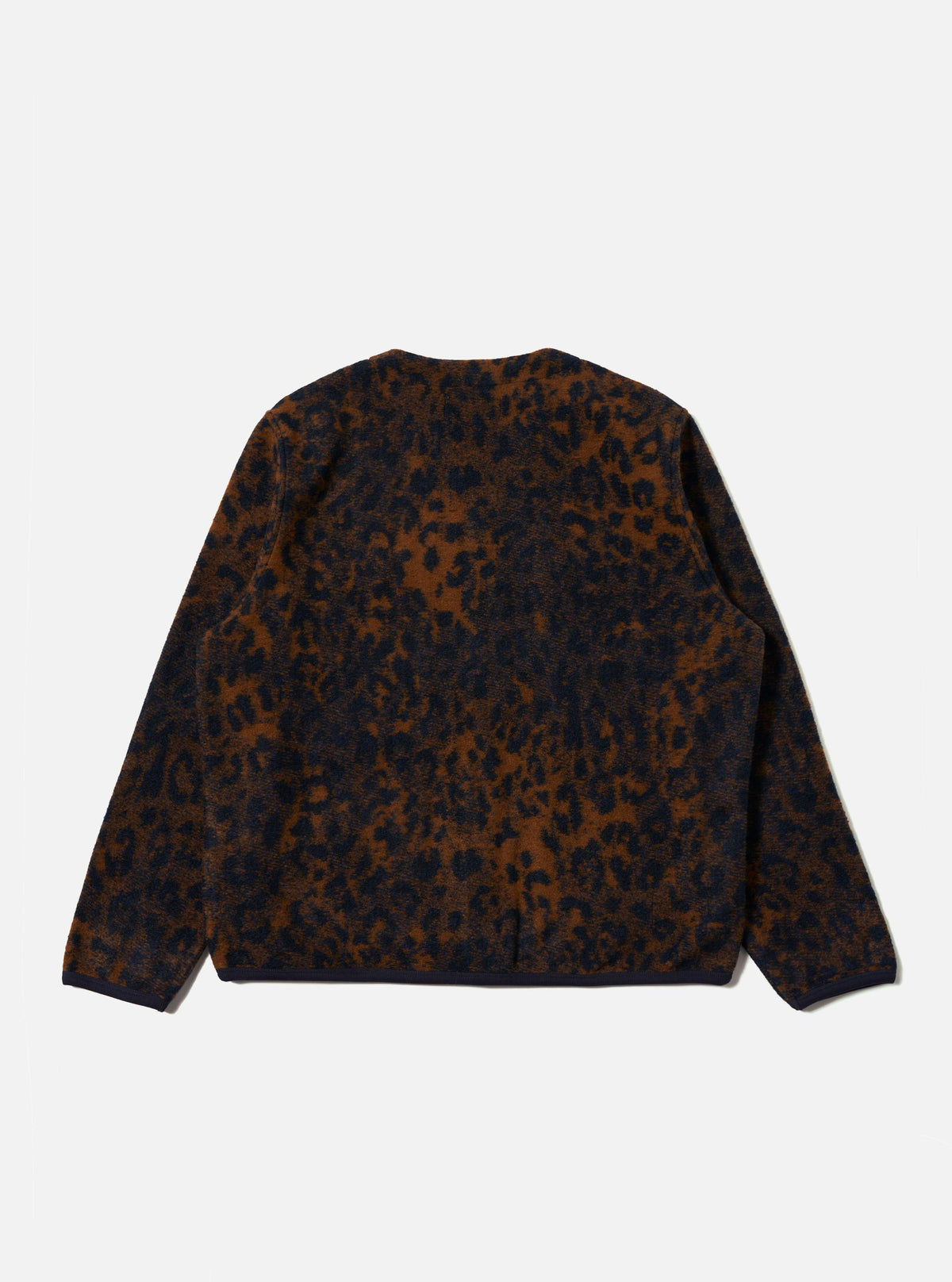 Dark Navy/Brown Night Leopard Cardigan