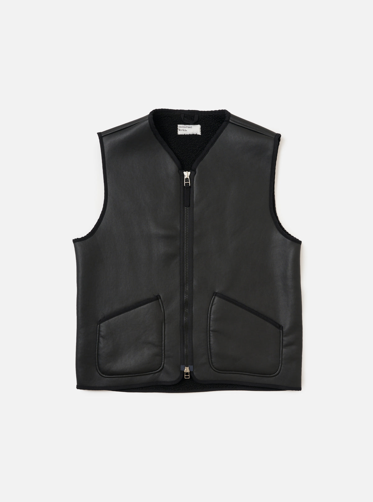 Black Not Shearling Military Liner Gilet