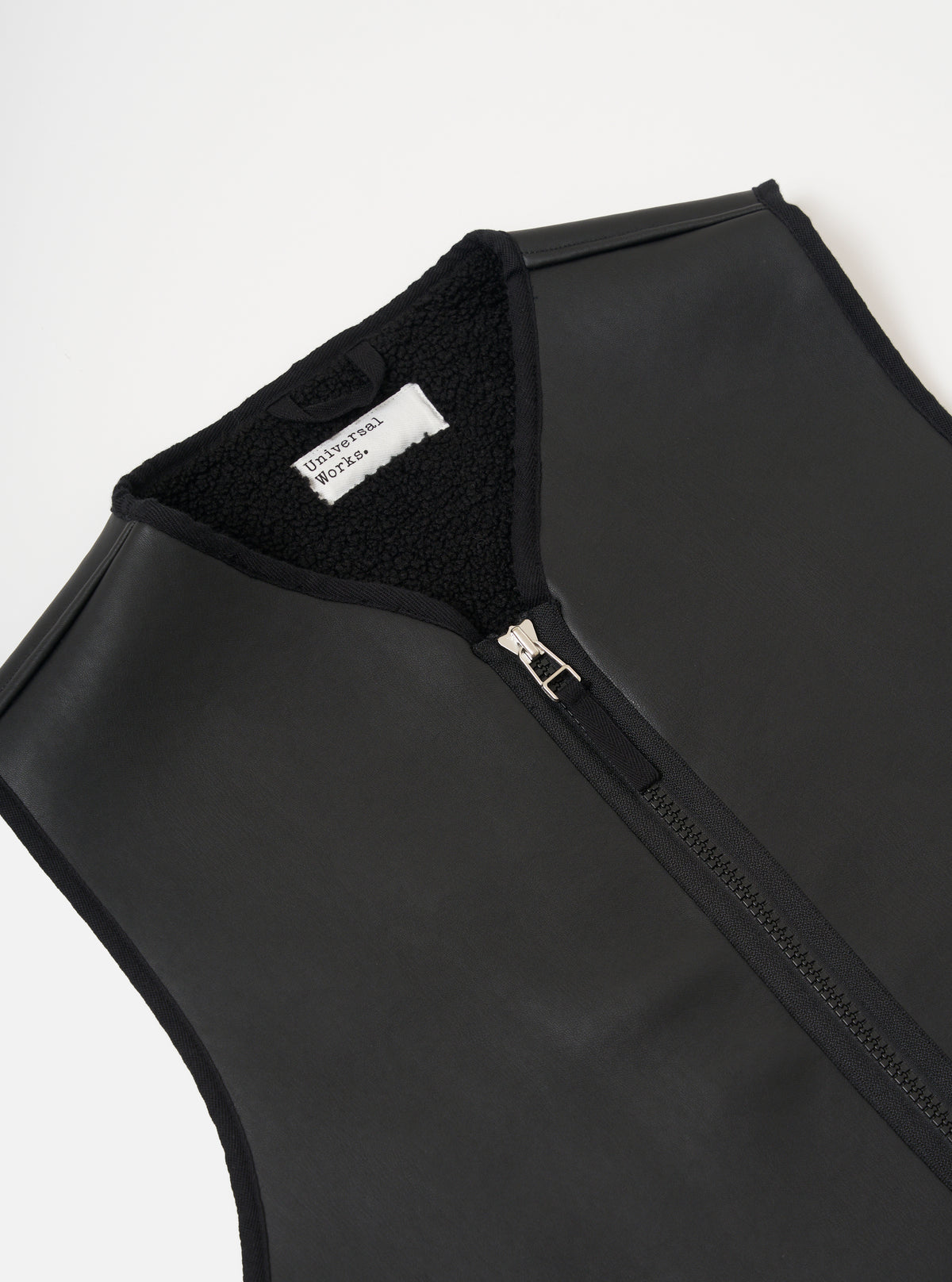 Black Not Shearling Military Liner Gilet