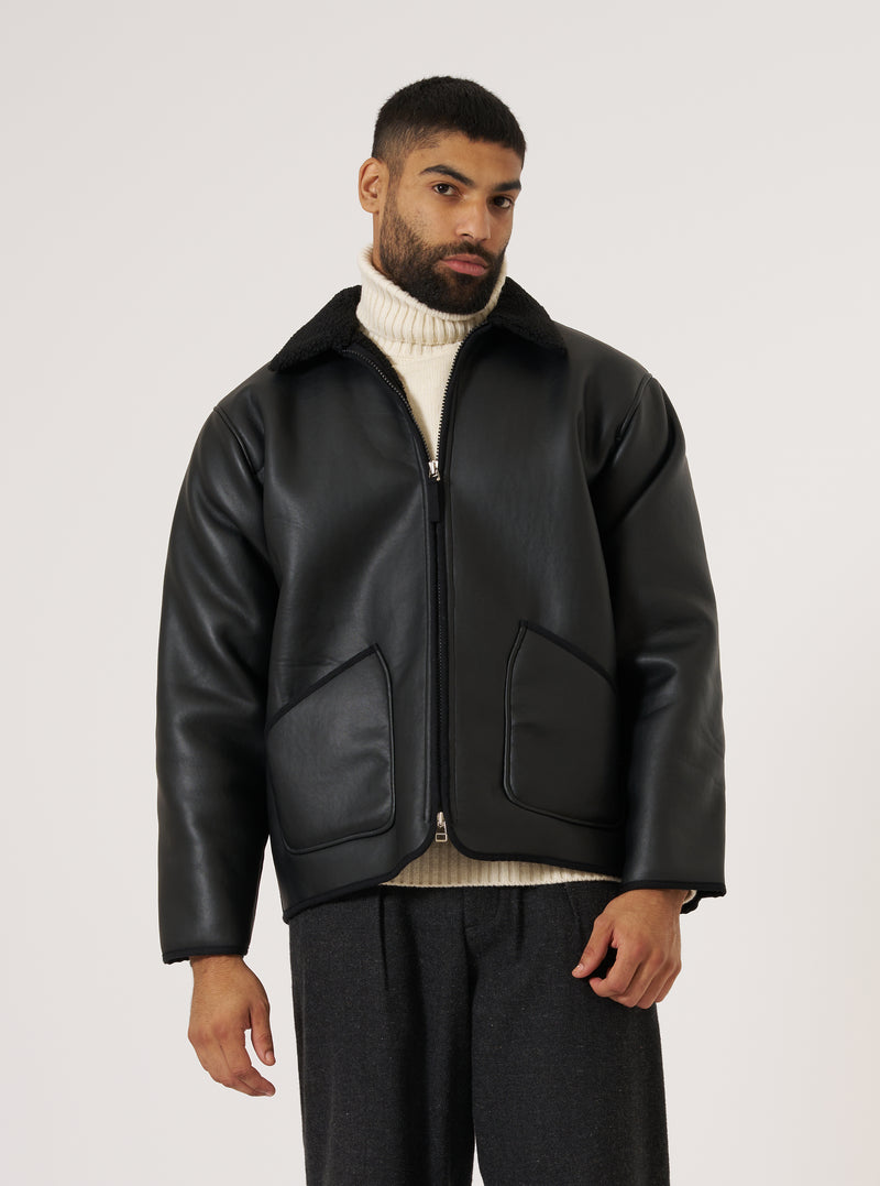 Black Not Shearling Gower Jacket