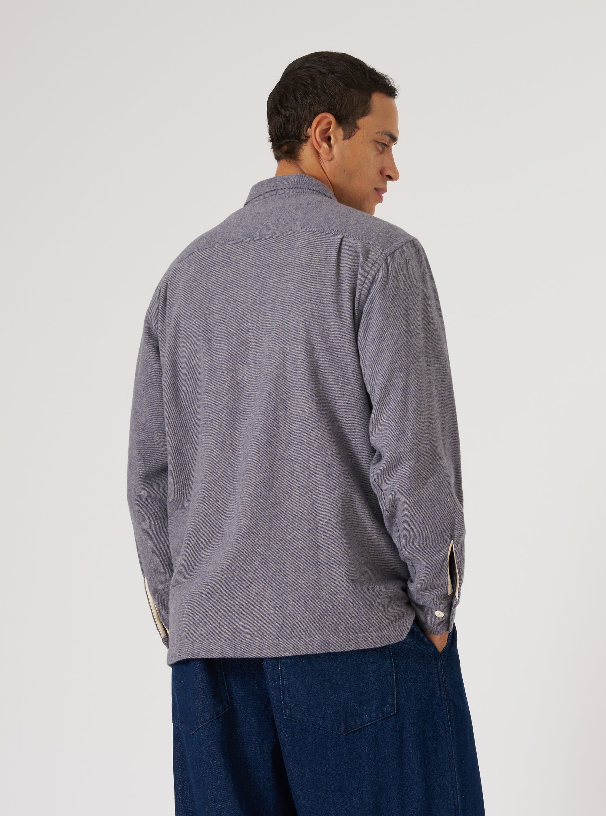 Blue Alaska Cotton Utility Shirt