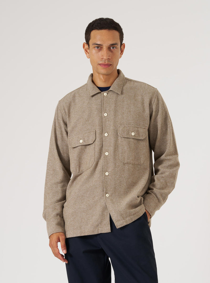 Olive Alaska Cotton Utility Shirt