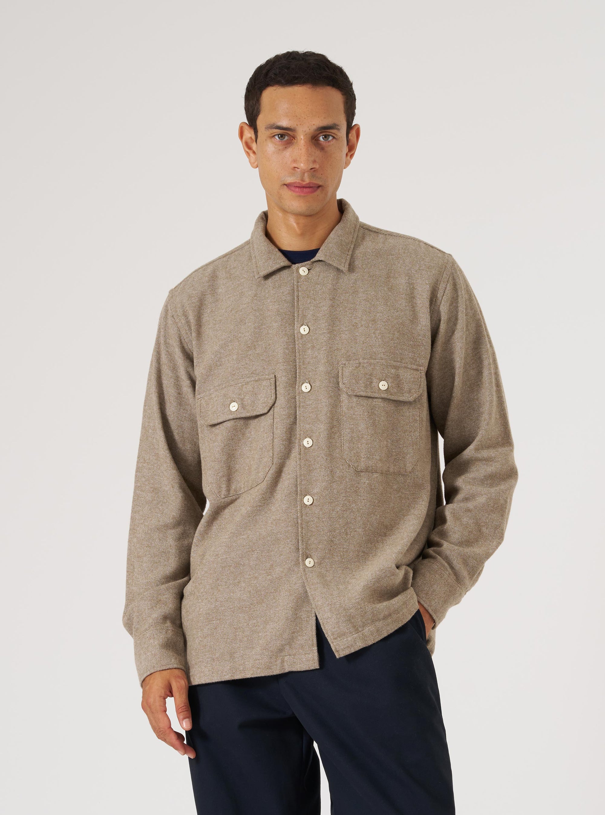 Olive Alaska Cotton Utility Shirt