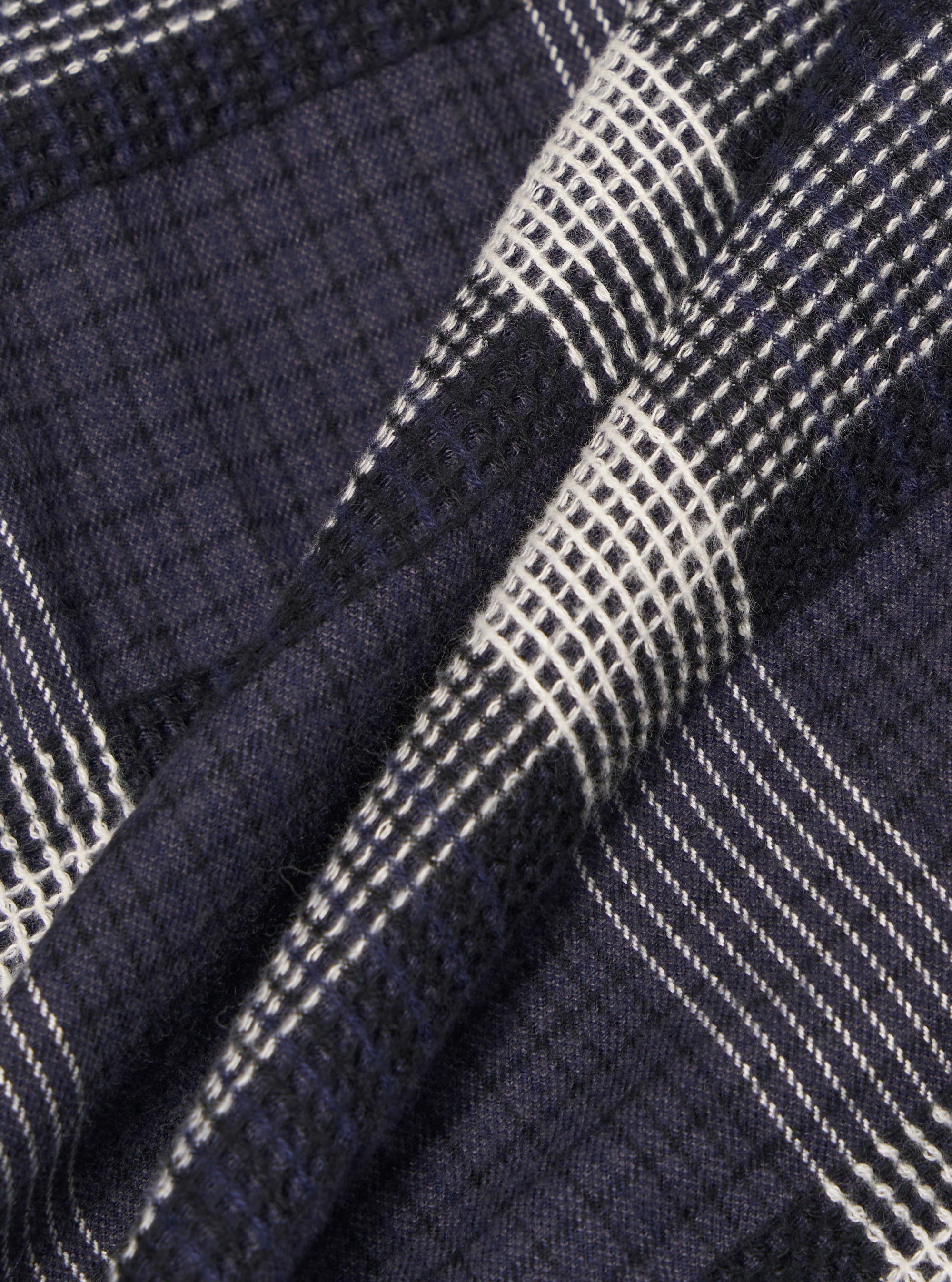 Charcoal Polka Check Easy Overshirt