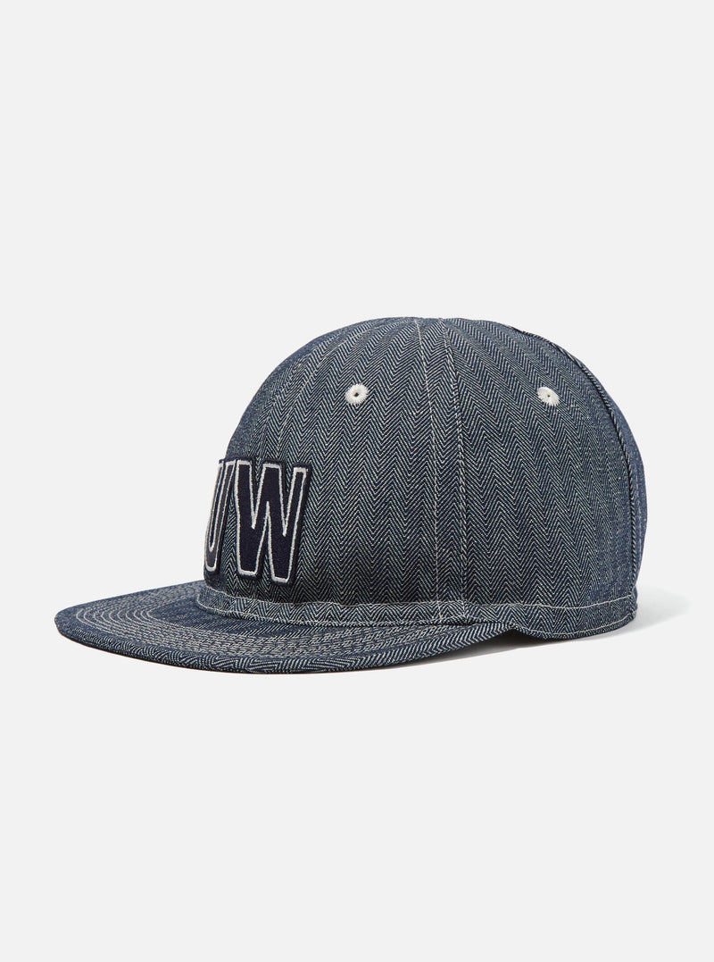 Indigo Denim Herringbone Mechanics Hat
