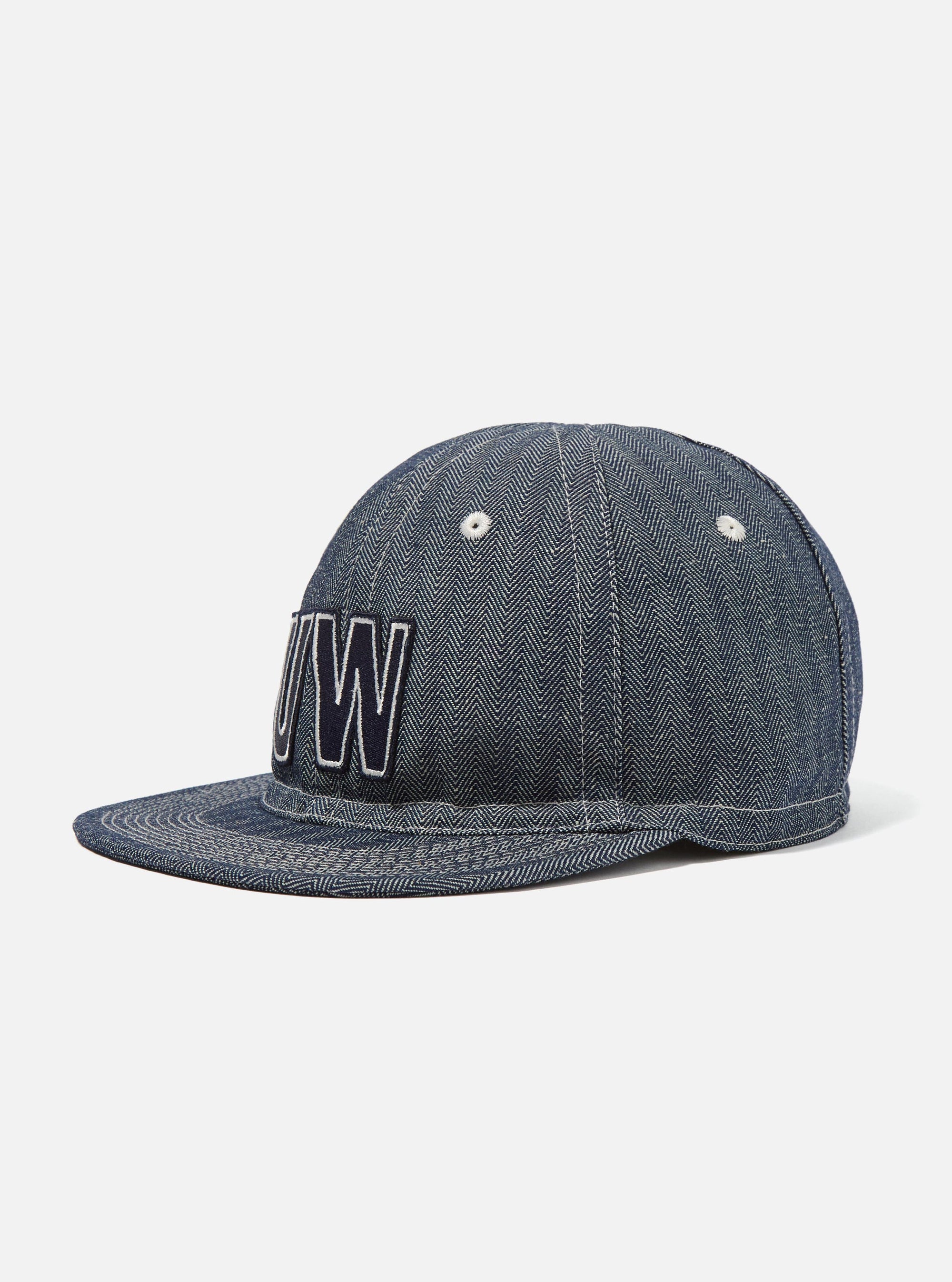 Indigo Denim Herringbone Mechanics Hat