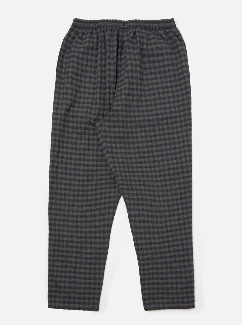 Charcoal/Navy Seersucker Plaid Pyjama Pant