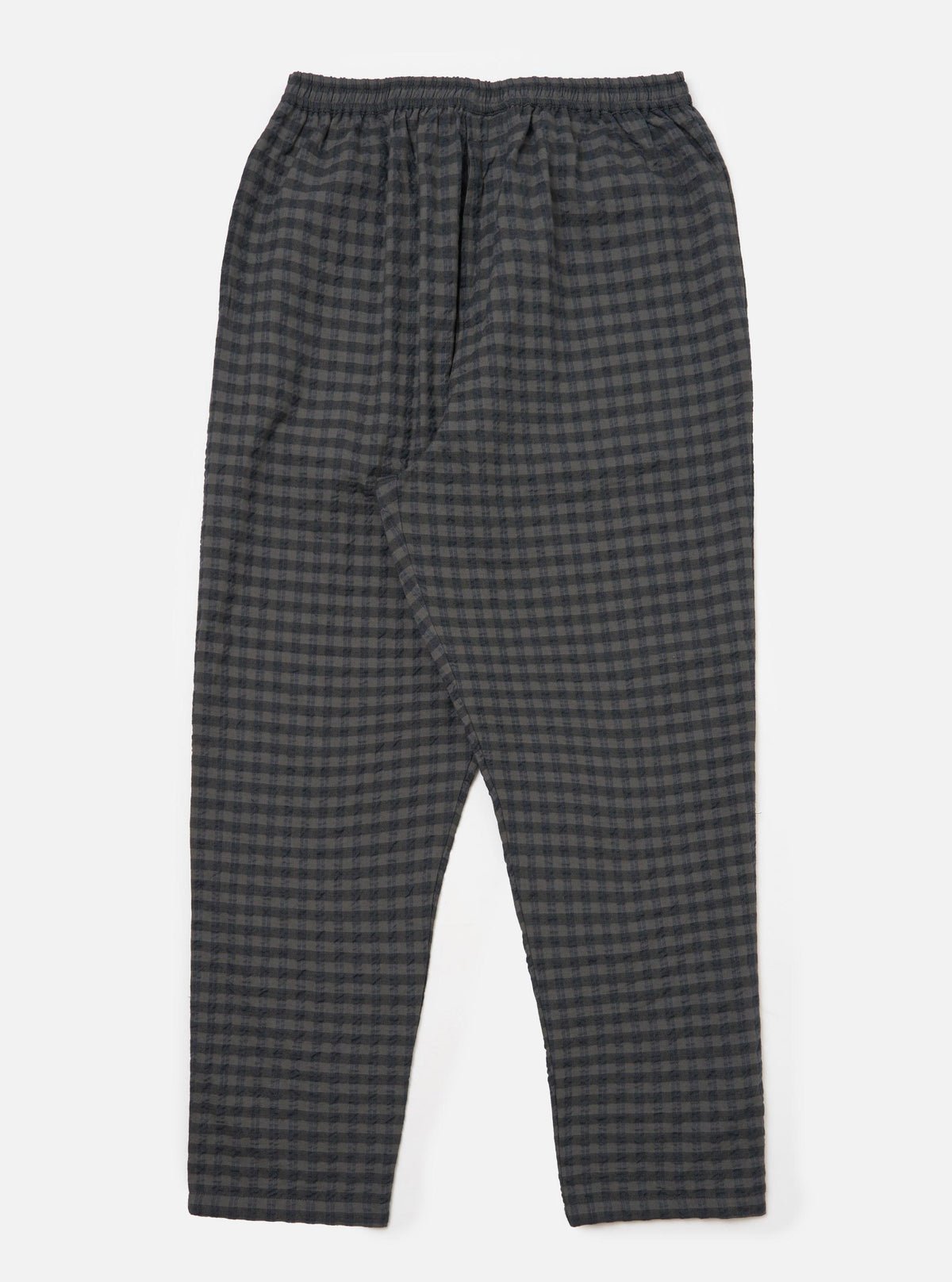 Charcoal/Navy Seersucker Plaid Pyjama Pant