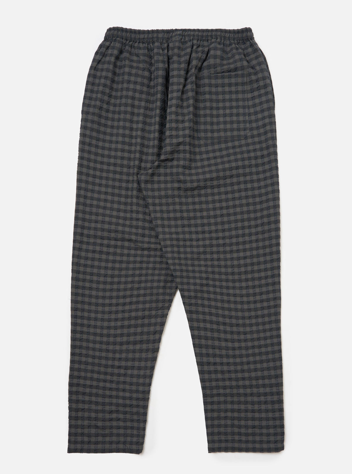 Charcoal/Navy Seersucker Plaid Pyjama Pant