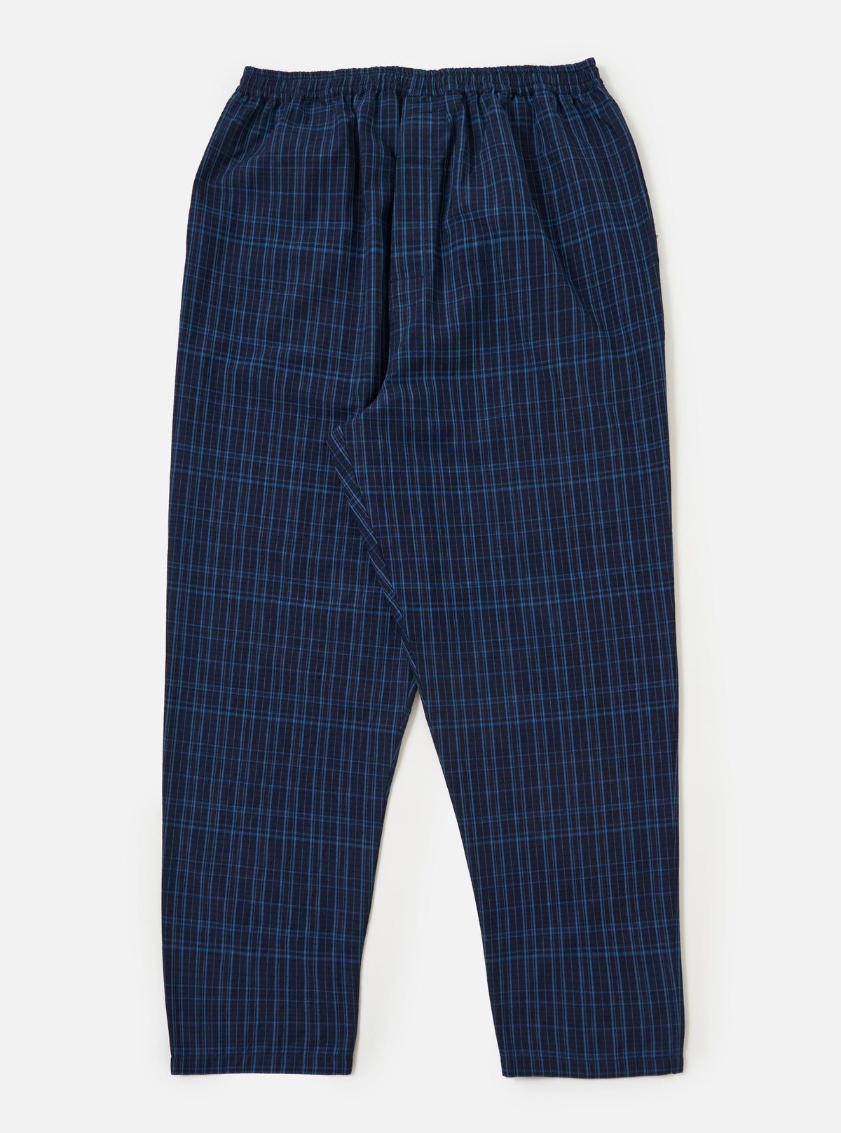 Indigo Plaid Long Pyjama Set
