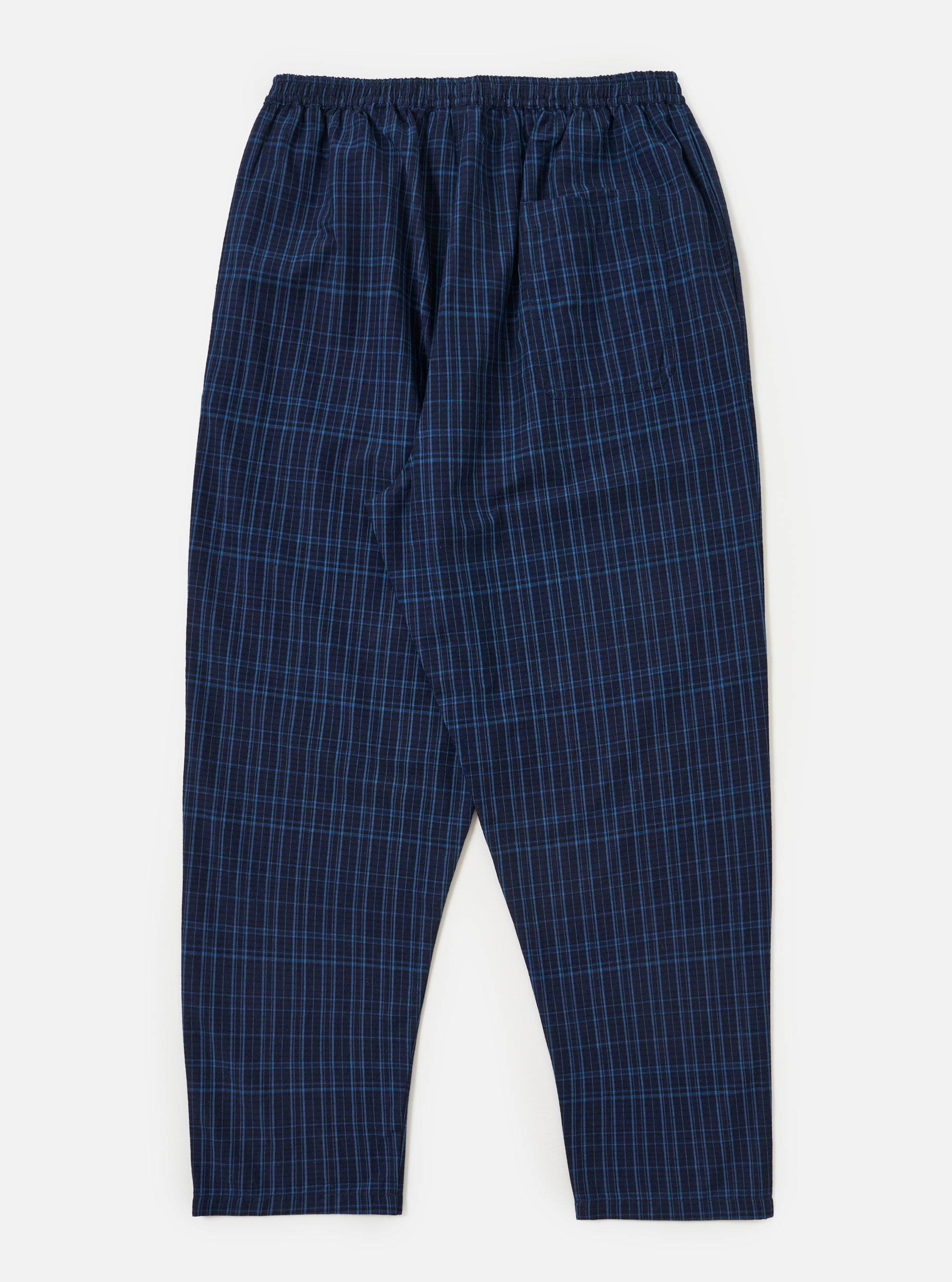 Indigo Plaid Long Pyjama Set